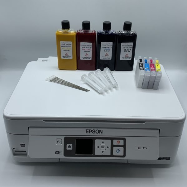 Epson A4 Sublimation Ink Printer Continuous Ink Kits Bundle Starter Kit