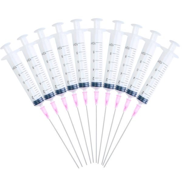 10 Syringes And Needles Ink Refilling Tools