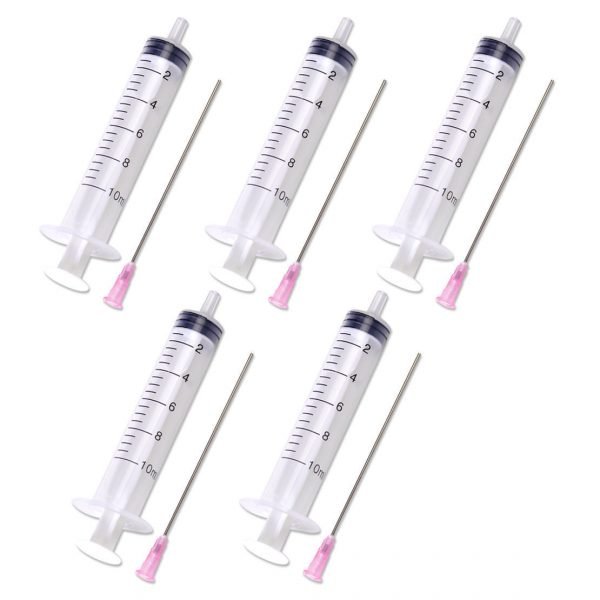 5 Syringes And Needles Ink Refilling Tools