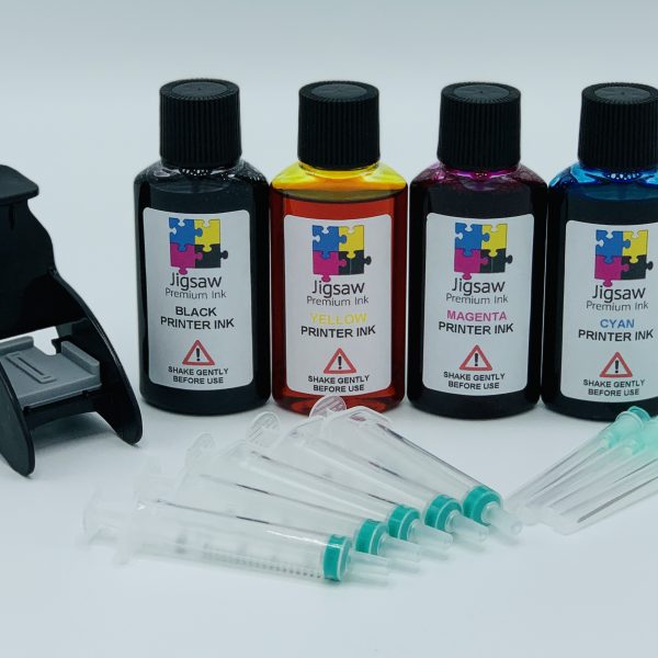 HP122 & HP 122XL Jigsaw Ink Cartridge Refill Kit Deskjet Black & Colour 50ml